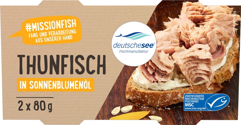 Pressemitteilung: Deutsche See baut neues Sortiment Thunfisch in der Dose zunehmend aus