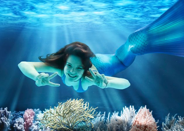 Schräger Sport, super Stimme: &quot;The Voice Kids&quot; Carlotta (14) schwimmt als Meerjungfrau