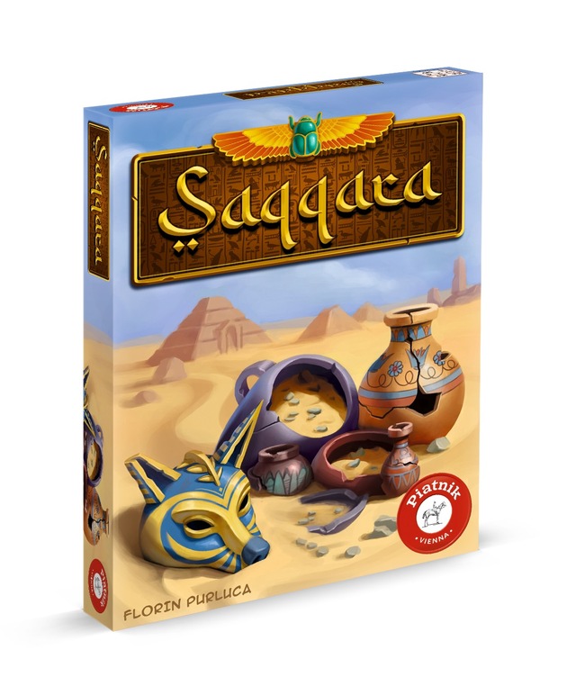 Saqqara: Verborgene Schätze im Wüstensand - Taktisches Kartenspiel von Piatnik