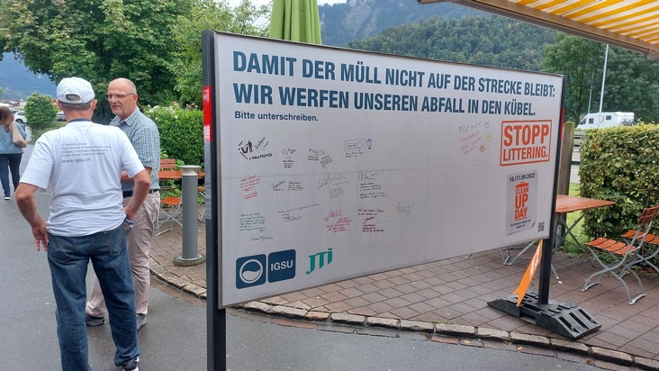 Medienmitteilung: «Gemeinsam gegen Littering: Aktion an der Raststätte Glarnerland»