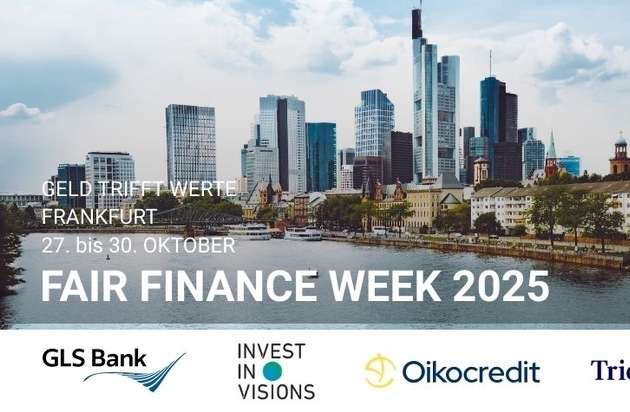 Triodos Bank: FAIR FINANCE WEEK startet: 27. bis 30. Oktober / Frankfurt und weitere Städte laden zu Diskussionen über Nachhaltigkeit, soziale Gerechtigkeit und Finanzbildung ein