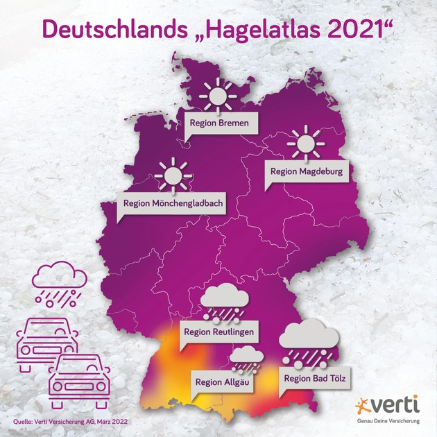 Region Bad Tölz: Hagelhotspot 2021