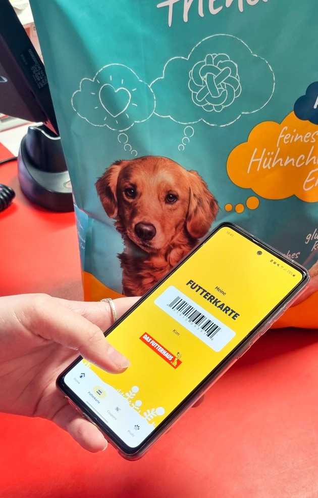 DAS FUTTERHAUS digitalisiert sein Kundenkartenprogramm / Der Fachhändler für Tiernahrung und -zubehör bietet Tierfreunden in Kürze eine eigene App