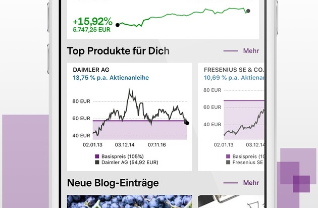 Bank Vontobel Europe AG: Vontobel bringt neuartige App für Zertifikateanleger auf den Markt