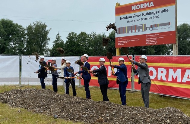 NORMA: NORMA: Feierlicher Spatenstich für ein weiteres hochmodernes Kühl- und Tiefkühl-Logistikzentrum / Künftig Belieferung von bis zu 220 Filialen aus Dettingen möglich