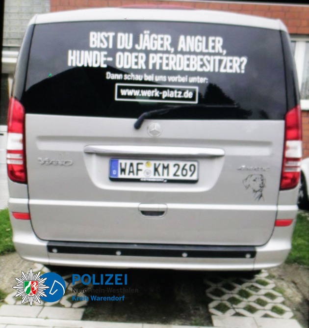 POL-WAF: Ahlen. Silberner Mercedes Vito gestohlen