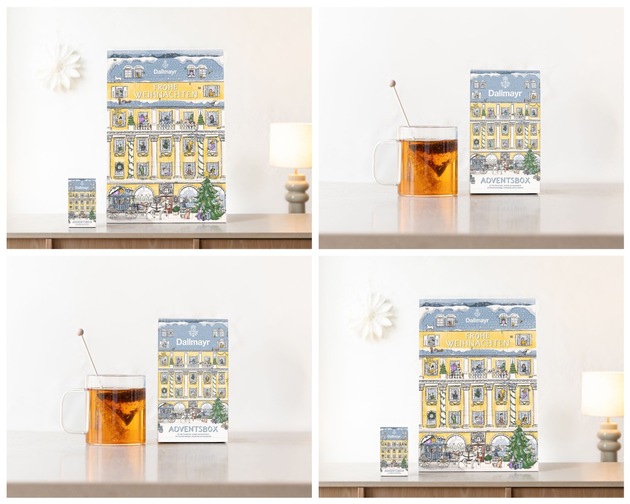 Limitierte Weihnachtsedition: Dallmayr Tee-Adventsbox