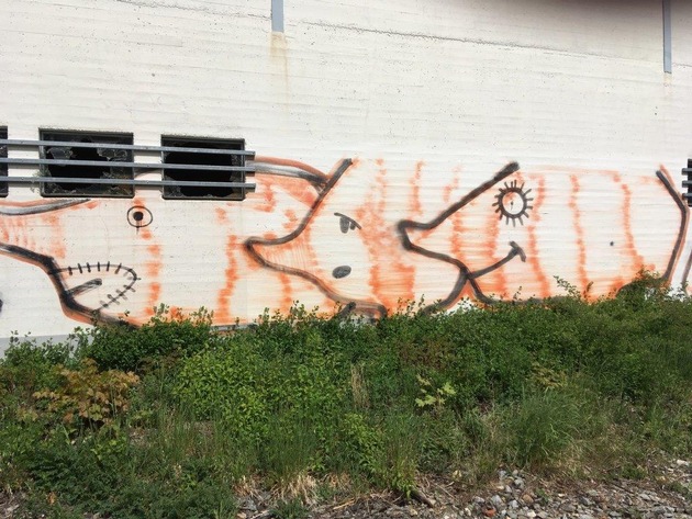 POL-KN: (VS-Villingen) Grafiti an einem Firmengebäude (27.04.2020)