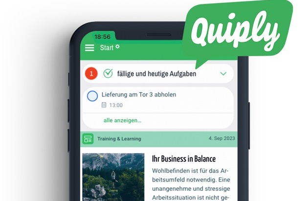 Quiply Technologies gmbH: Kommunikation trifft Effizienz: Quiply präsentiert cleveres Aufgaben-Modul