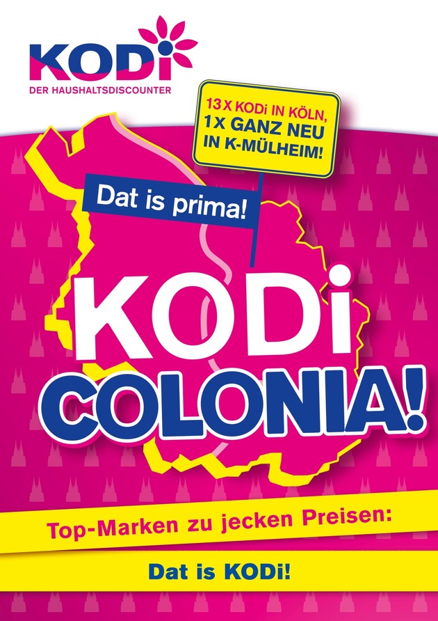 PRESSEMITTEILUNG:  KODi feiert Köln unter dem Motto &quot;KODi Colonia!&quot;