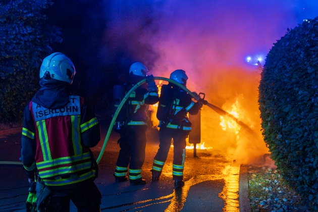FW-MK: PKW-Brand am Griesenbrauck