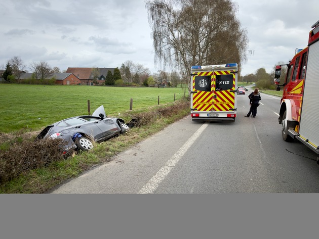 FW H&uuml;nxe: Verkehrsunfall auf der Berger Stra&szlig;e
