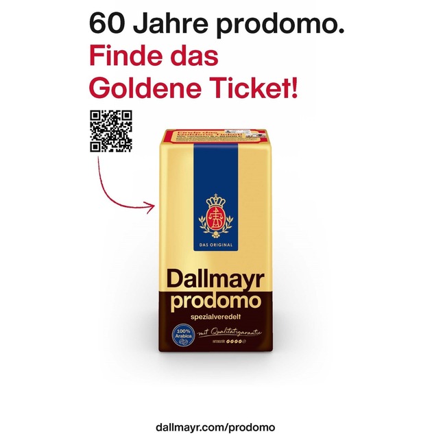 Dallmayr prodomo | Ein Klassiker wird 60 | Jubiläumsgewinnspiel