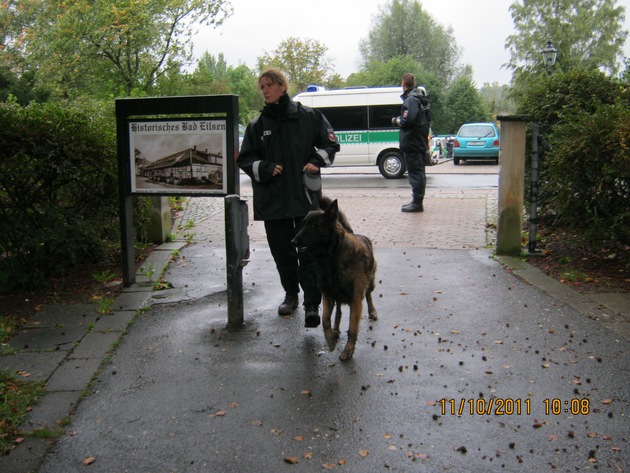 POL-STH: Moko &quot;Kurpark&quot; durchsucht  Bad Eilser Kurpark