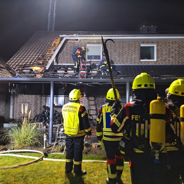 FW-ROW: Brandeinsatz in Sottrum - Feuerwehr verhindert Schlimmeres