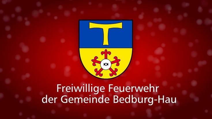 FW-KLE: Weihnachtsgrüße der Freiwilligen Feuerwehr Bedburg-Hau