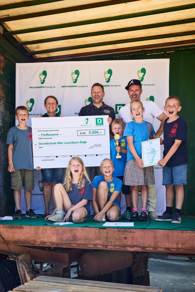 Deutschlands fitteste Grundschule 2025 kommt aus Niedersachsen / Bewegungsinitiative von DEICHMANN motiviert über 25.000 Kinder zu mehr Sport