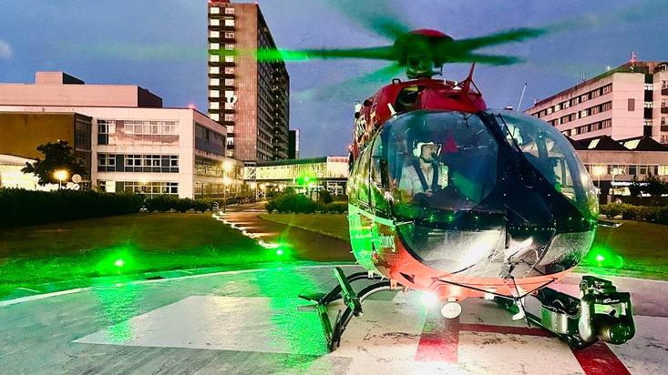 Christoph Europa 5 jetzt auch nachts in Dänemark im Einsatz / Grenzüberschreitende Luftrettung