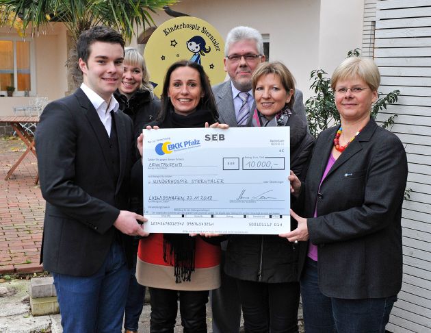 BKK Pfalz spendet dem Kinderhospiz Sterntaler 10.000 Euro