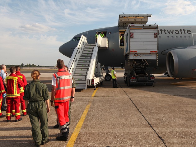 Airbus der Bundeswehr holt Verletzte von Madeira nach Hause