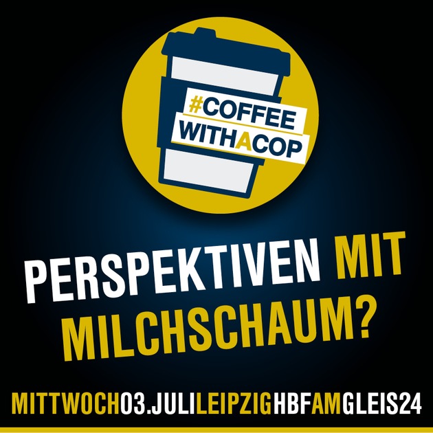 BPOLI L: Bundespolizei führt Informationstour &quot;Coffee with a Cop&quot; im Hauptbahnhof in Leipzig fort