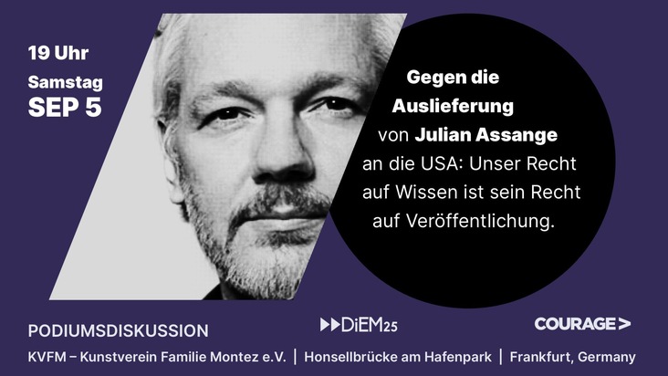 Julian Assange Fotoausstellung #wearemillions