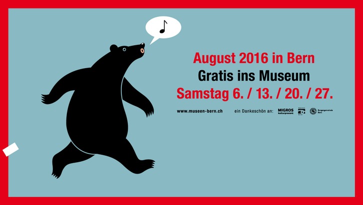 museen bern: Gratis ins Museum - Besuchen Sie die Berner Museen gratis an den vier Samstagen im August