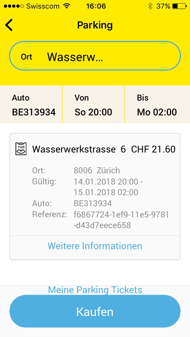 TCS lanciert &quot;Einfach mobil&quot;: Mit einer einzigen App öV-Tickets kaufen, Parkplätze reservieren und Taxidienste organisieren