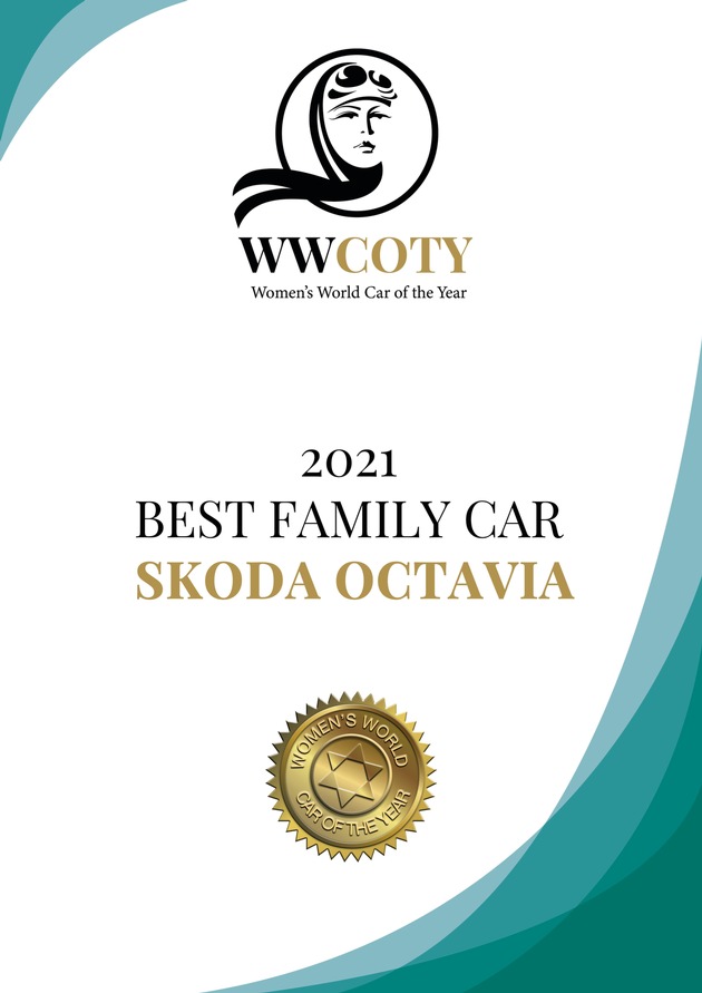 ŠKODA OCTAVIA gewinnt in der Kategorie ,Family Car‘ beim ,Women’s World Car of the Year 2020‘-Award