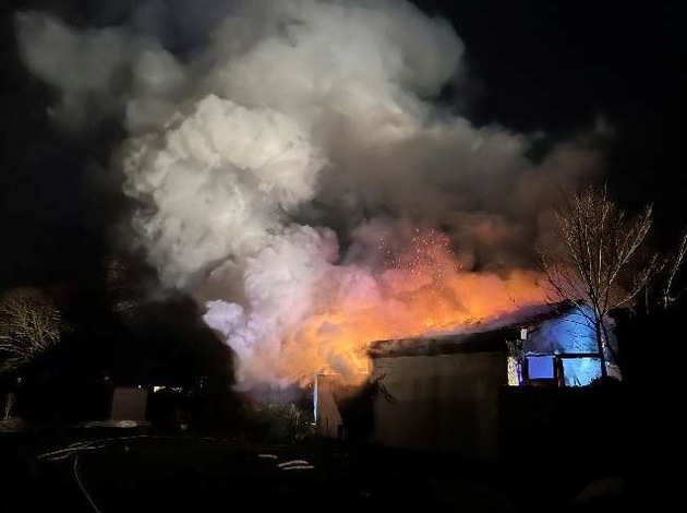 POL-WOB: Brand eines Nebengebäudes in Ehmen