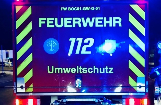 FW Bocholt: Einsatz im Industriepark Mussum: Unklarer Stoff entpuppt sich als unkritisches Material