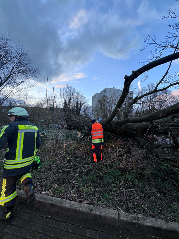 FW-EN: 35 wetterbedingte Einsätze für die Hattinger Feuerwehr