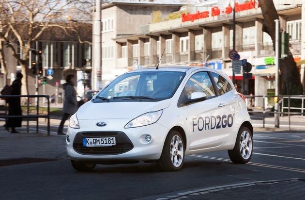 Ford-Werke GmbH: "FORD2GO": Ford künftig erster Hersteller mit bundesweitem Carsharing-Angebot (BILD)