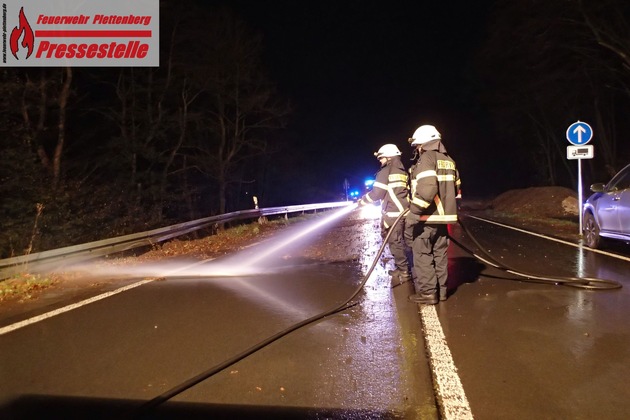 FW-PL: OT-Heveschotten. Glück im Unglück für Fahrer nach Alleinunfall auf der Kreisstraße 5