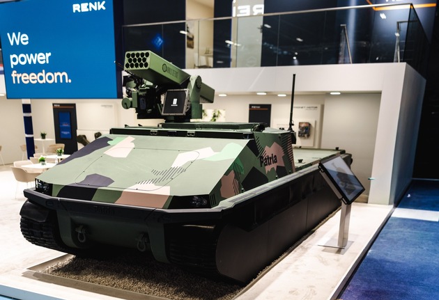 Eurosatory 2026: RENK and Patria Jointly Present Next-Generation Heavy Unmanned Ground Vehicle Concept
