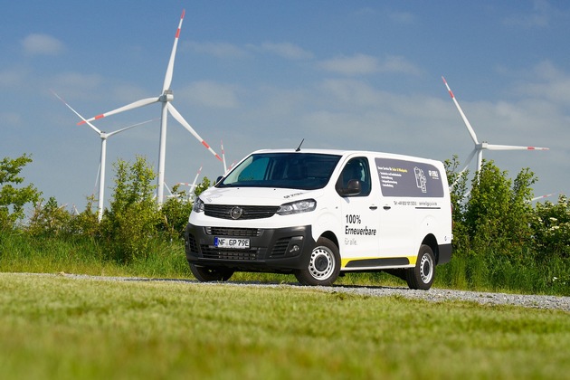 Neuer Wasserstoff-Transporter von Opel für den mobilen Service von GP JOULE