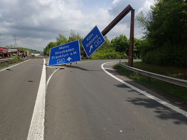 POL-VDMZ: Tragische Unfälle auf der A 63 fordern zwei Todesopfer