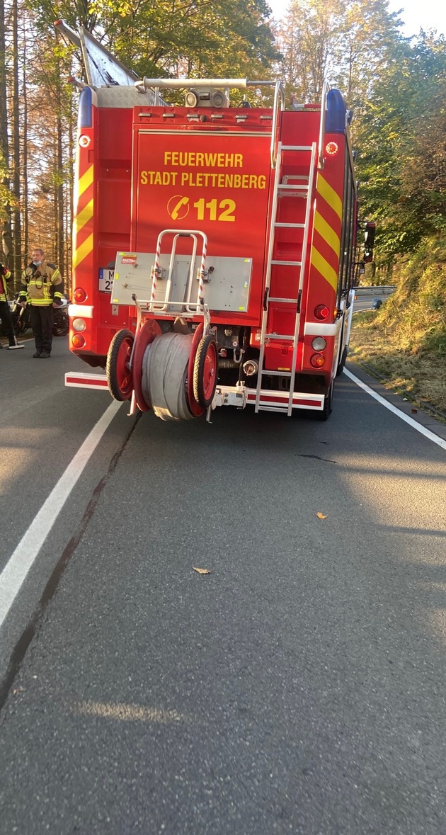 FW-PL: Schwerer Motorradunfall auf L619 - RTH im Einsatz