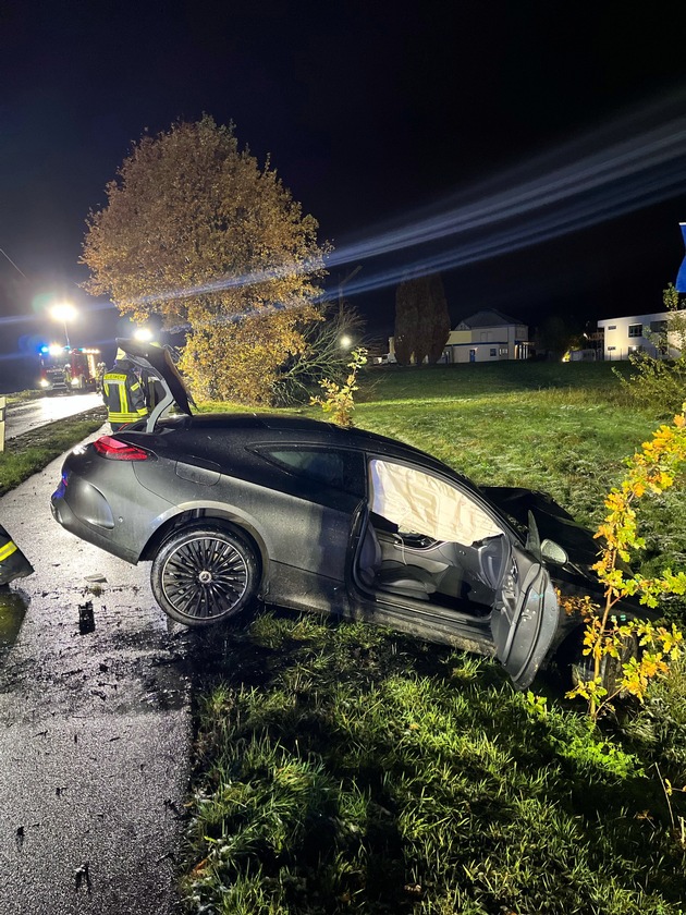POL-AC: Alleinunfall im Nordkreis - zwei Menschen werden verletzt