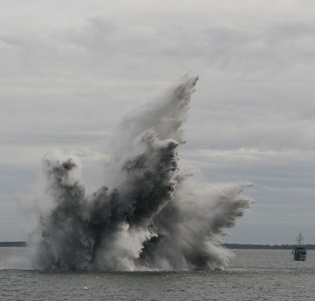 Deutsche Marine - Pressemeldung: 57 Seeminen in Ostsee zerstört