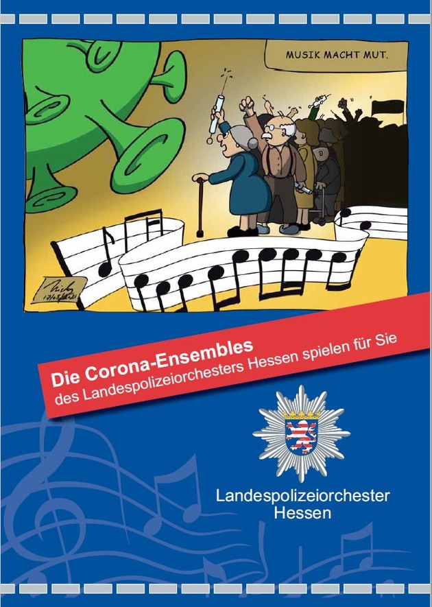 POL-HBPP: Polizeiorchester spielt an Senioreneinrichtungen in Kassel; Ausblick: Nationalhymne beim German Bowl und Online-Konzert