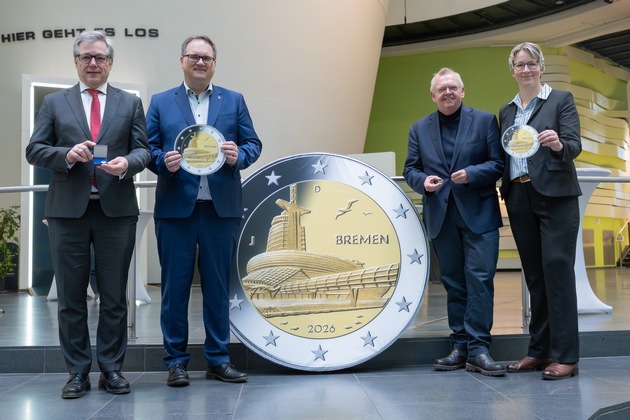 Pressemeldung: Ab sofort: Das Klimahaus Bremerhaven geht als 2-Euro-Botschafter auf die Reise