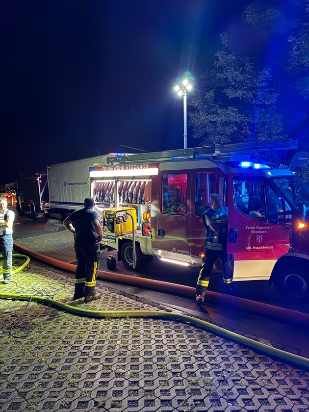 FW Stockach: Unwettereinsatz in Moos