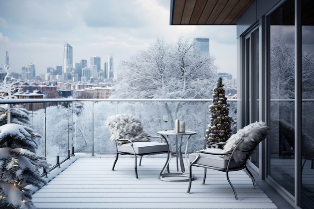 Pressemitteilung: Mit Sichtschutz trotz kahlen Hecken, witterungsfesten Fassaden und pflegeleichten Terrassendielen durch den Winter - WPC-Produkte spielen auch im Winter ihre Stärken aus