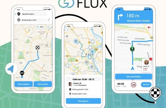 Ford-Werke GmbH: Per goFLUX zu Ford - Mitfahr-App gestartet