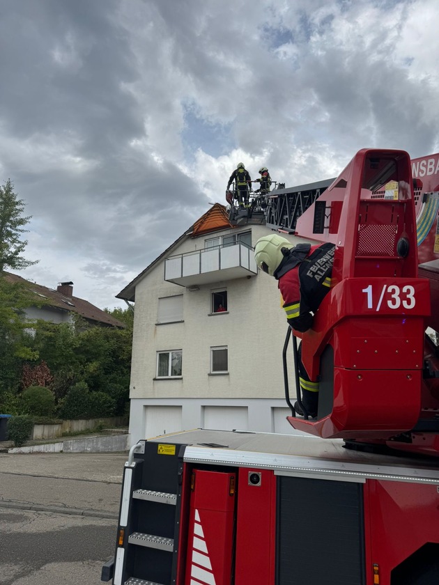 FW Allensbach: Unwetterlage mit zahlreichen Einsätzen im Gemeindegebiet