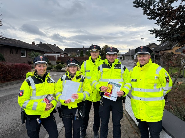 POL-HI: Winterzeit ist Einbruchzeit - Präventive Maßnahmen zum Thema Wohnungseinbrüche des Einsatz- und Streifendienstes