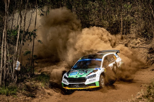 Rallye Chile: heißer Kampf um den WRC2-Titel – Škoda Fahrer Gus Greensmith in Südamerika unter Zugzwang