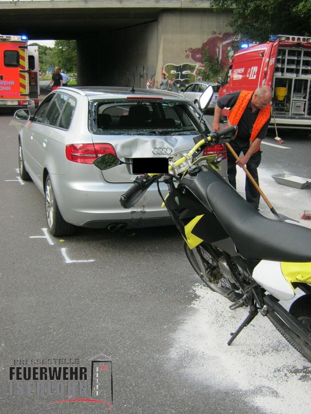 FW-MK: Verkehrsunfall mit Motorrad