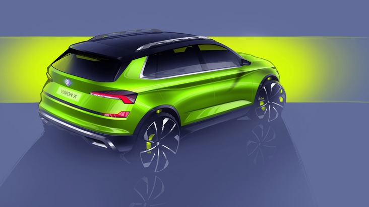 SKODA VISION X: Urban Crossover-Studie feiert Weltpremiere auf dem Genfer Autosalon 2018 (FOTO)